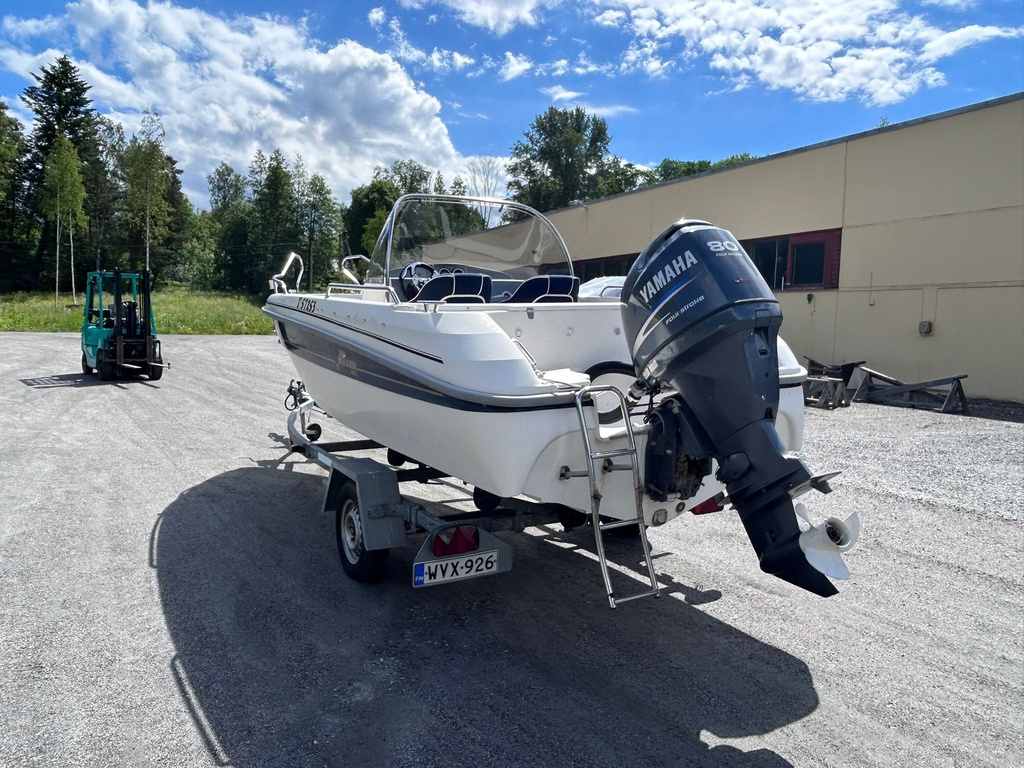 Yamarin 56SC + Yamaha F80 + Traileri